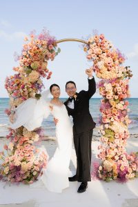 Dreamy Spring Beach Wedding in Shades of Peach